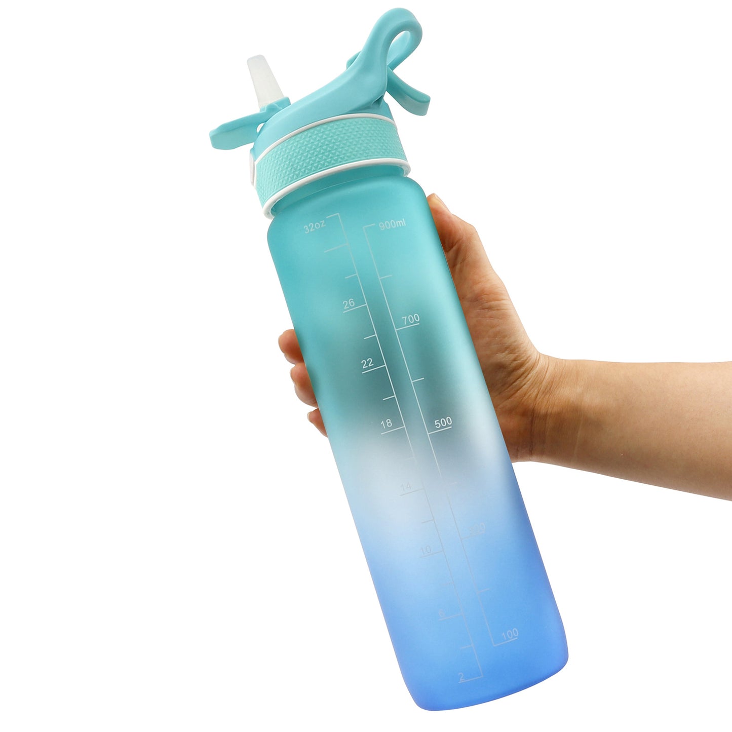 Vattenflaska med svalkande spray (1L)